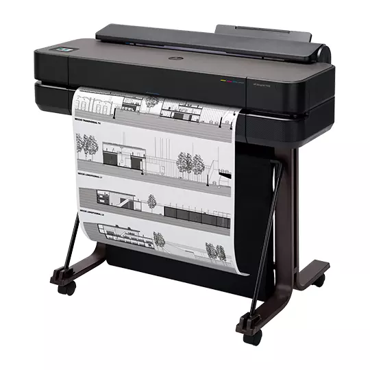 Plotter impresora HP de inyección de tinta, DesignJet T650 de 24"