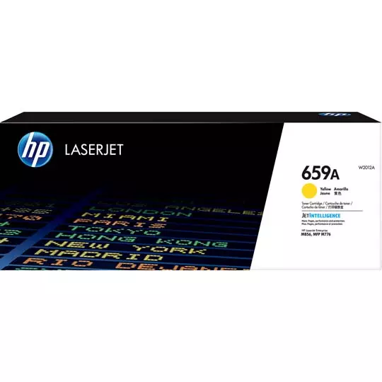 CARTUCHO DE TÓNER ORIGINAL HP LASERJET 659A, AMARILLO