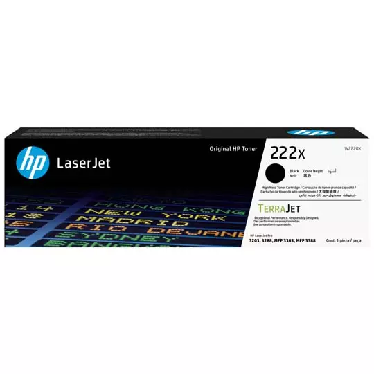 HP LASERJET 222X DE ALTO RENDIMIENTO, NEGRO