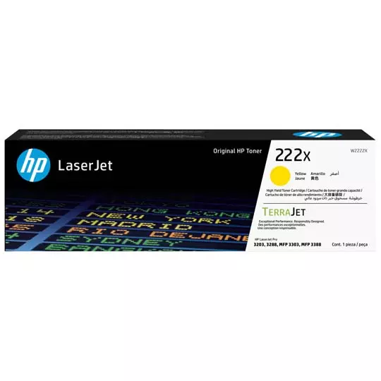 HP LASERJET 222X DE ALTO RENDIMIENTO, AMARILLO