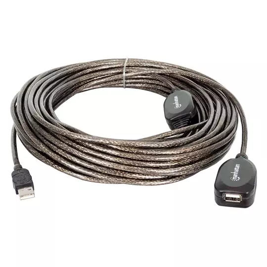 Cable Manhattan extension activa USB v2.0