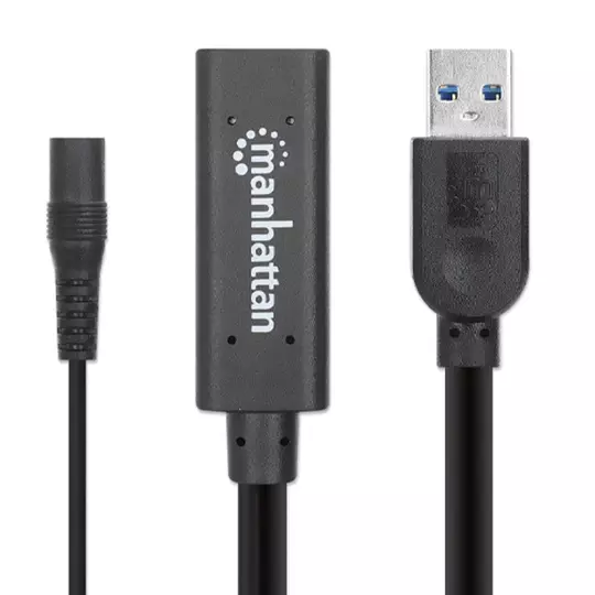 Cable Extensión USB Manhattan USB A 3.0 Macho a USB A Hembra 15 Metros