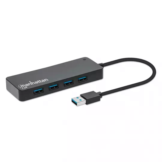 HUB USB V3.2 7 PTOS A SIN FUENTE 5GBPMANHATTAN