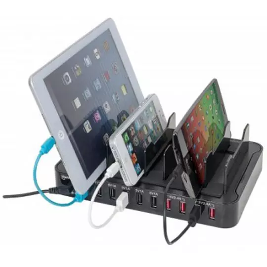Estacion carga USB Intellinet 10 dispositivos
