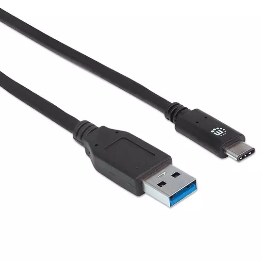 Cable Manhattan USB tipo c a-c m-m v3.1 1m