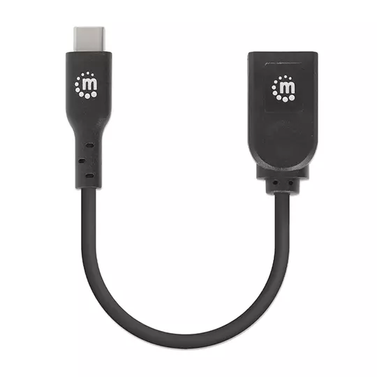 Cable Manhattan USB-C v3.1 15cm azul. 