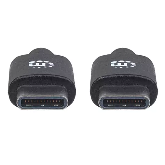 Cable USB-C Manhattan USB C Macho a Macho 2 Metros Negro