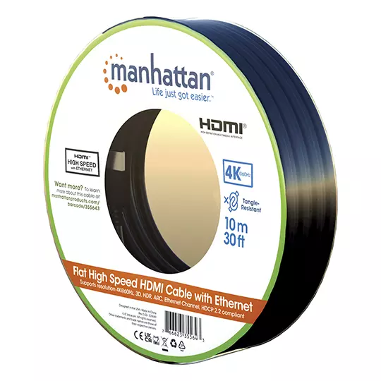 CABLE HDMI 1.4 PLANO M-M 10.0M MANHATTAN 