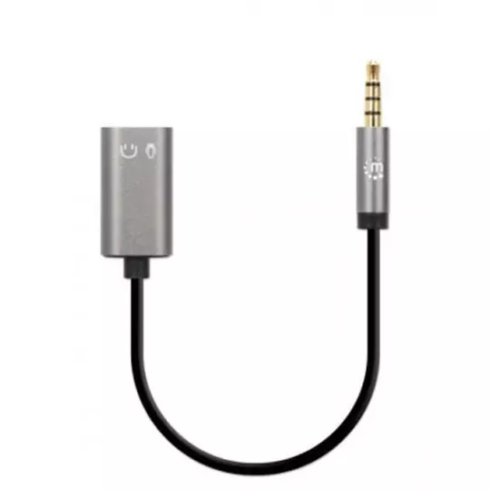Adaptador Manhattan audio 3.5mm trrs 1 m-2 h 20cm