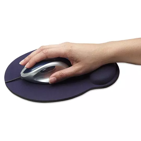 Mousepad Manhattan ergonomico azul.