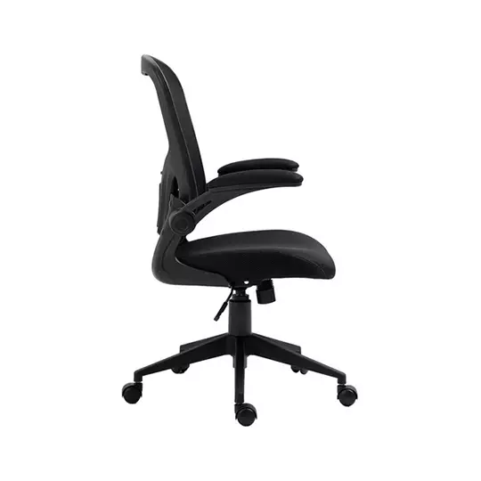 Silla ejecutiva MUNDO IN mod. Vest con malla y asiento en tela color negro