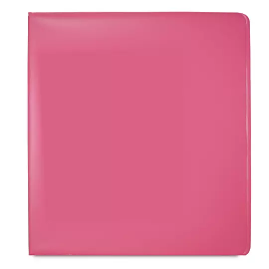 Carpeta panoramica KYMA carta color rosa mexicano herraje en "O" de 1 pulgada