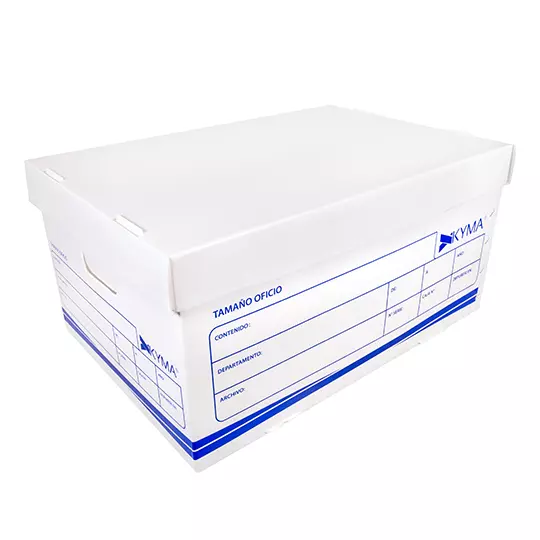 Caja Archivo Plástica KYMA Tamaño Oficio 56x38x26.5
