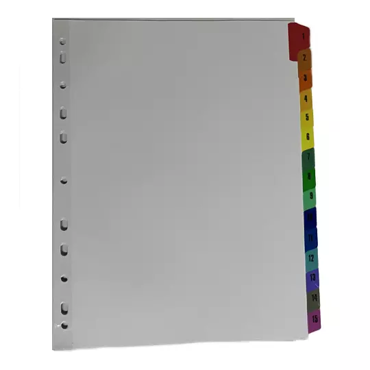 Separador de Papel KYMA con ceja de color con 15 Cejas.