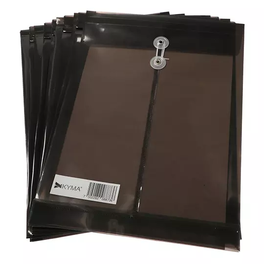 Sobre Plastico KYMA Humo Vertical con Hilo Oficio Bolsa con 12 piezas
