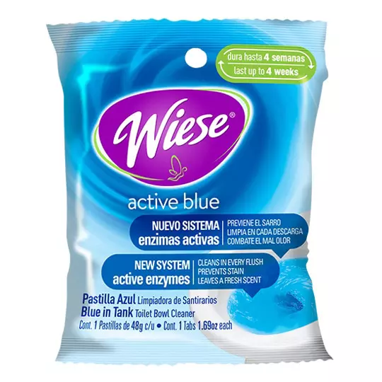 Pastilla azul Wiese para inodoro 12 pzasc/48 gr.