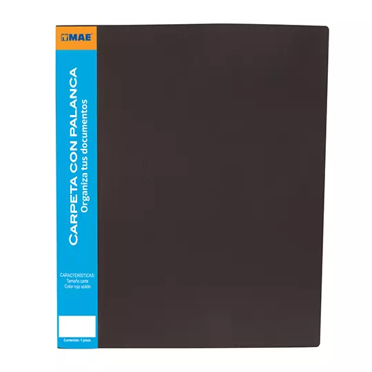 LM-Carpeta tipo palanca, MAE carta negro.