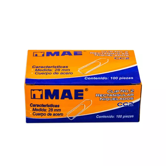 Clip rectangular no. 2 mae.