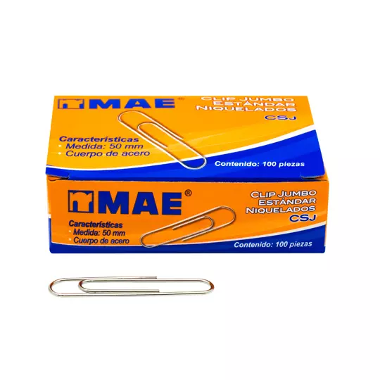 Clip estándar jumbo mae.