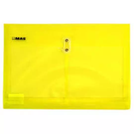 Sobre horizontal oficio MAE de polipropileno color amarillo