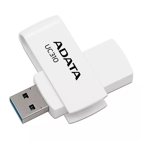 Memoria USB ADATA 64GB Blanca, UC310-64G-RWH 2