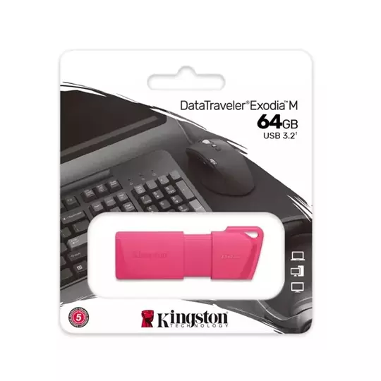 MEMORIA USB KINGSTON DT EXODIA M 64GB.