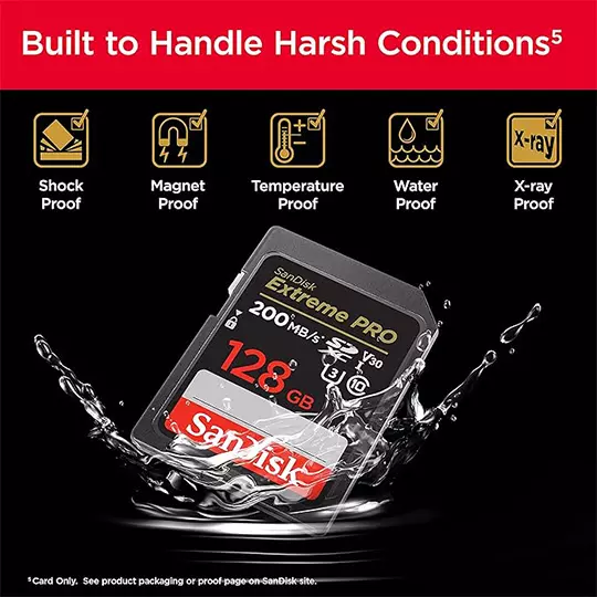 Memoria Flash SanDisk Extreme PRO, 128GBSDXC UHS-I Clase 10