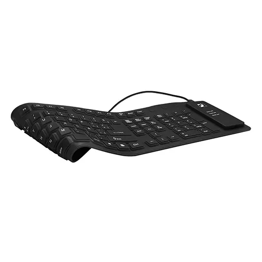 Teclado flexible GREENLEAF multimedia alámbrico 88 teclas color negro