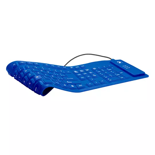 Teclado flexible GREENLEAF multimedia alámbrico 88 teclas color azul