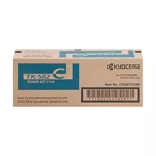Toner Kyocera TK-582c cian.