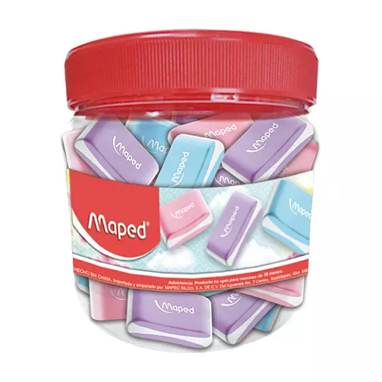 Goma essentials soft color Maped con 20 piezas de color y diseño