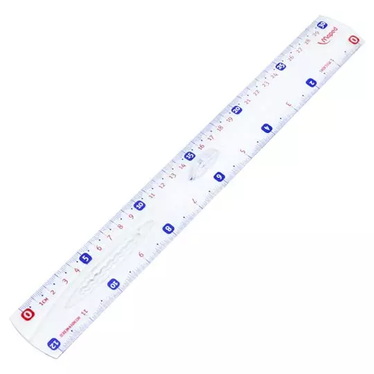 Regla básica 30 cm Maped material plástico transparente