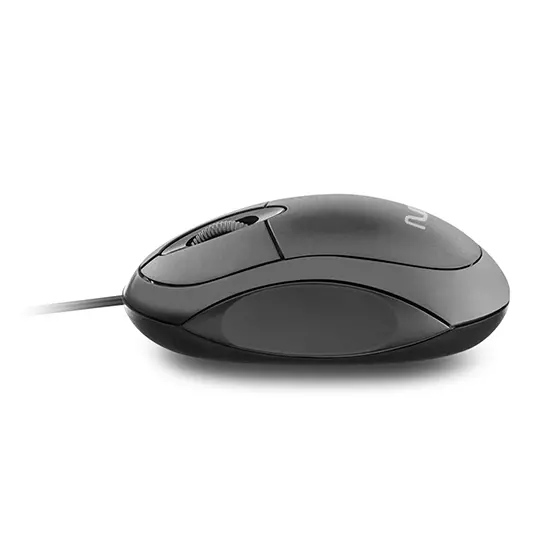 Mouse alámbrico MULTI entrada USB 1200 dpi color negro