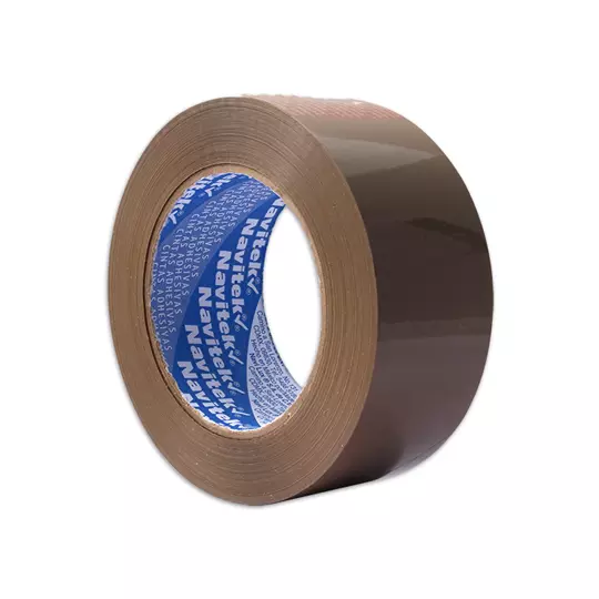 Cinta de empaque uso 95 Navitek canela 48 mm x 150 m empaque con 6 pzas
