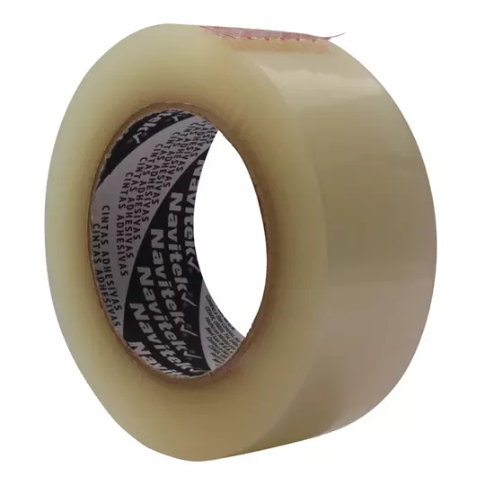 Cinta de empaque uso 100 Navitek tran sparente 36 mm x 150 m con 6 pzas