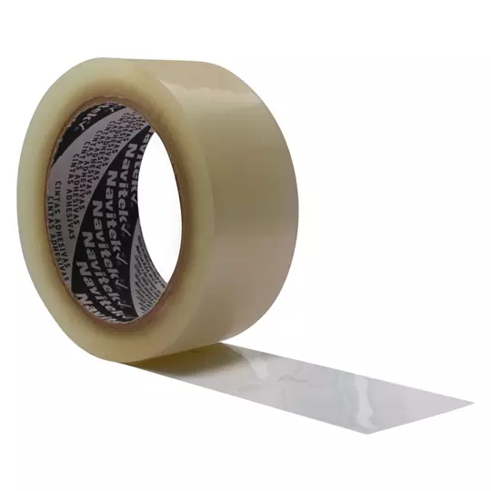 Cinta de empaque uso 100 Navitek transparente 48 mm x 100 m empaque con 6 pzas
