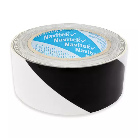 Cinta de marcaje uso 755 Navitek blanco/negro 48 mm x 33 m empaque con 6 pzas