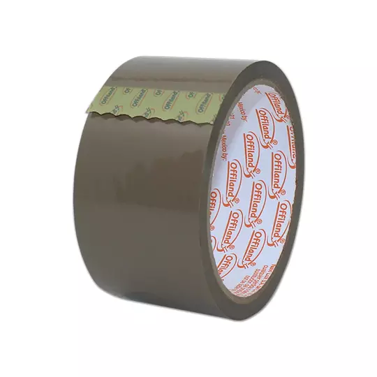 Cinta  de empaque uso 040 Offiland canela 48 mm x 50 m empaque con 6 pzas