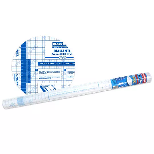 Forro Adhesivo PVC Navitek transparente rollo de 45 cm x 2 m