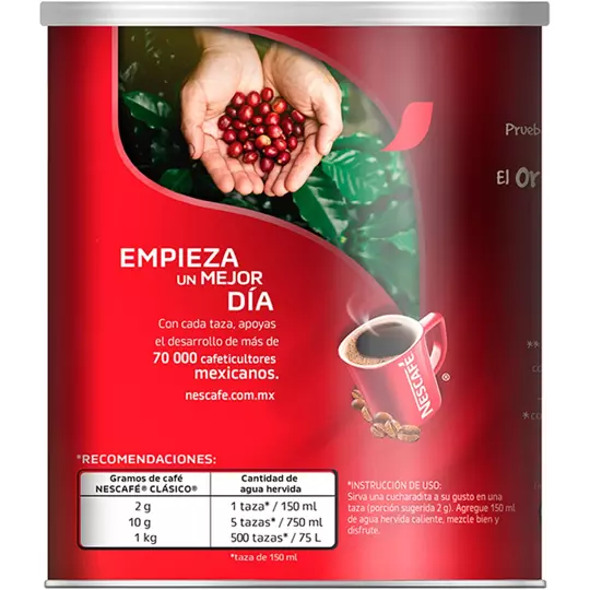 Café soluble nescafé clásico en bote de 1kg