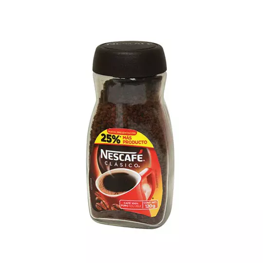 Café soluble nescafé clásico 120 gr.