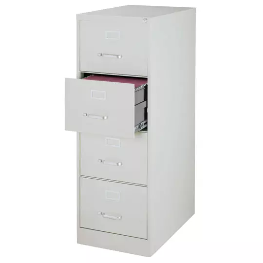 Archivero metálico OFFICE DIMENSIONS 17550 T/ oficio 4 gavetas color gris