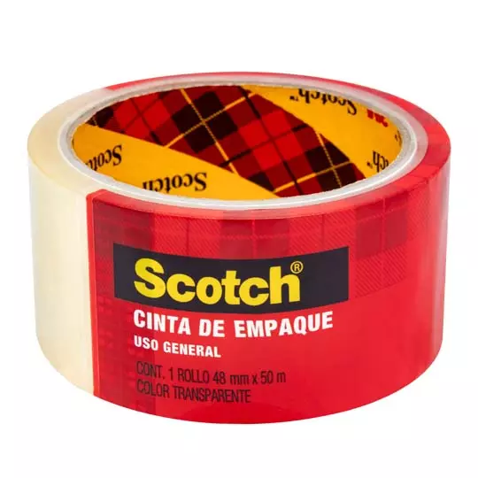 Cinta empaque transparente Scotch Mod. 301t 3M 48x50