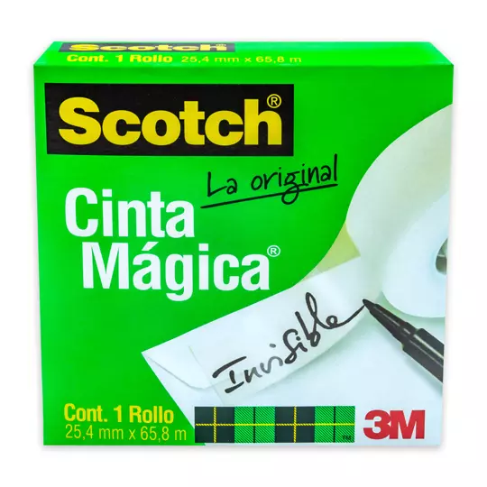 Cinta magica Mod. 810 Scotch 3M 25.4x65.8 caja con 1 pieza