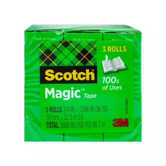 Cinta Mágica Scotch Mod. 810-3pk 3M 19x32.9 paquete con 3 piezas