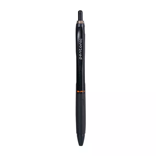 LM-Bolígrafo retráctil fino Pentonic B-RT 0.7 mm color negro caja con 12 piezas