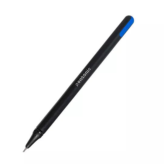 Bolígrafo de gel extra fino Pentonic Gel Pen 0.6 mm color azul caja c/12 pzs