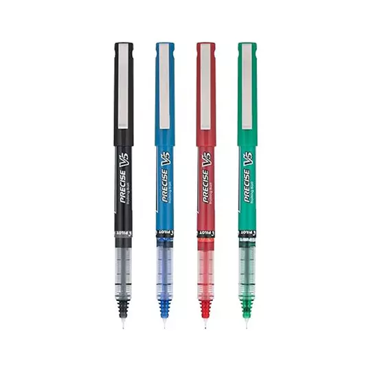 Bolígrafo extra fino Precise V5 Pilot punta rodante colores surtidos c/4 piez