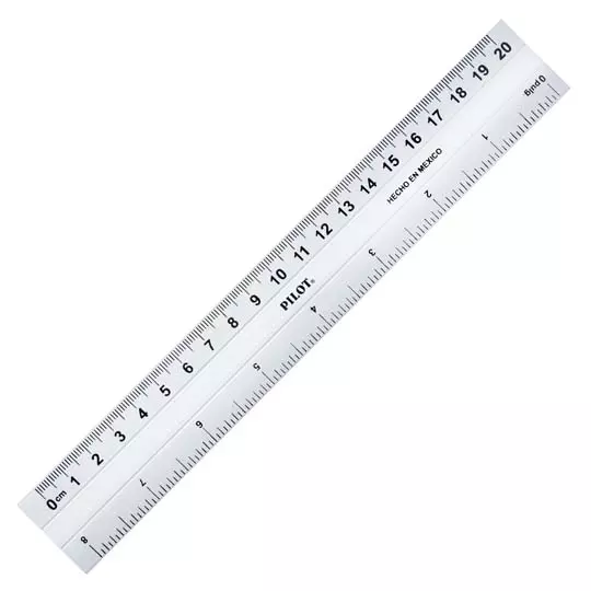 Regla metálica de aluminio Pilot de 20 cm