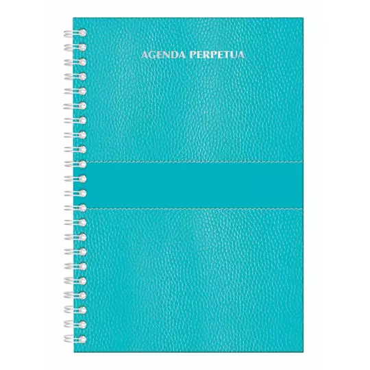 Agenda perpetua Pinos Altos color azul pasta dura